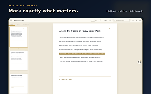 Satori – PDF Reader & AI Workspace screenshot