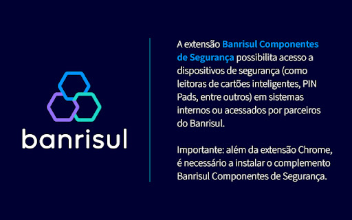 Extensão Banrisul Componentes de Segurança screenshot