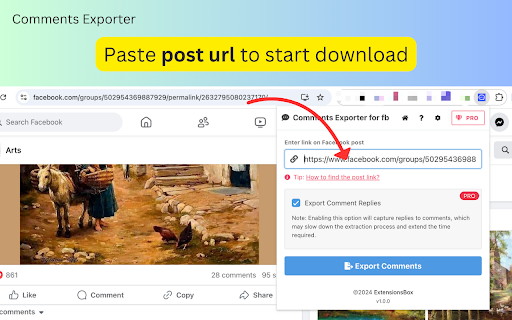 Comment Scraper screenshot