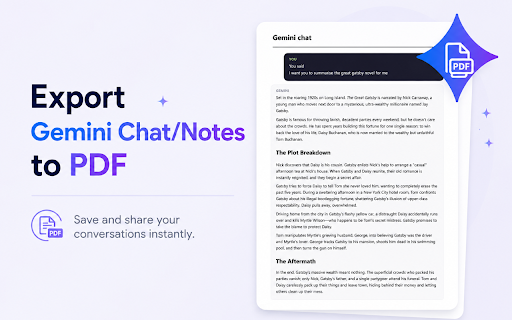 Gemini Exporter: Chat & Quiz Canvas to PDF screenshot