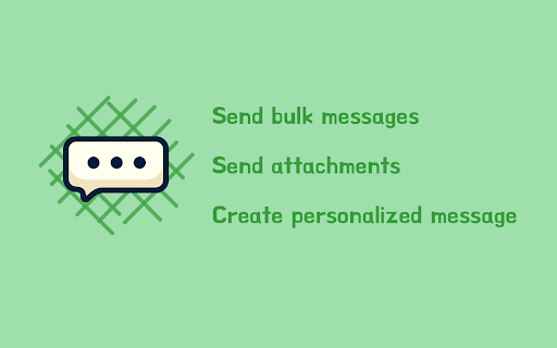 WA Bulk Message Sender Extension screenshot