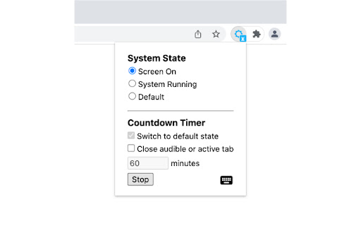 Keep Computer Awake (for a While) screenshot