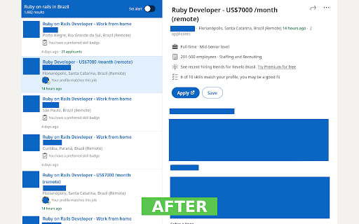 Hide Promoted Jobs screenshot