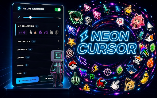 Neon Cursor - Custom Cursor for Chrome™ screenshot