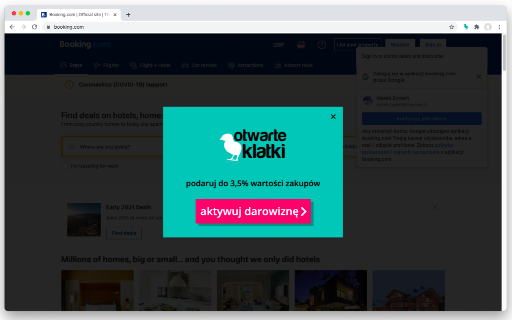 FaniMani.pl Donation Reminder screenshot