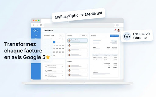 Collecte avis Google positif automatiquement avec MyEasyOptic screenshot