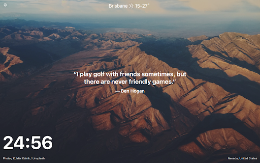 Tabliss - A Beautiful New Tab screenshot