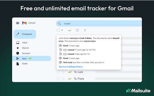 Email Tracker by Mailtrack® screenshot