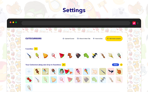 Cute Cursors - Custom Cursor for Chrome™ screenshot