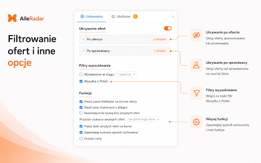 AlleRadar: Allegro Helper screenshot