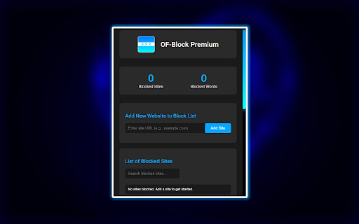 OnlyFans Block Extension screenshot