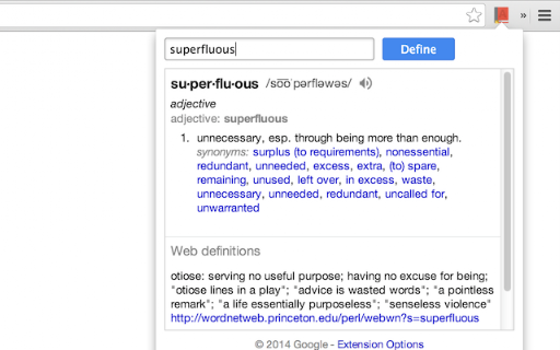 Google Dictionary (by Google) screenshot