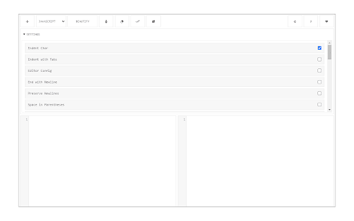 Code Beautifier (JS, CSS, HTML) screenshot