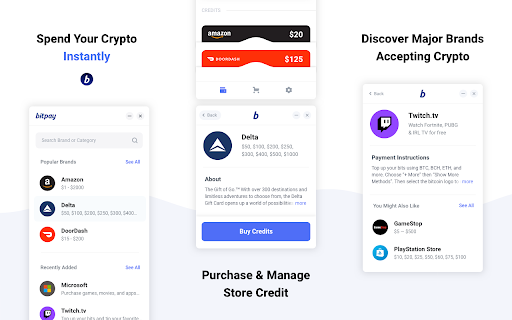 Pay with BitPay screenshot