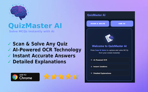QuizMaster AI – Instant Quiz Solver screenshot