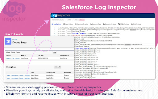 Salesforce Log Inspector screenshot
