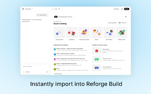 Reforge – AI prototyping for product builders screenshot