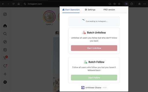 Unfollower Cleaner screenshot