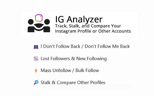 IG Analyzer and Unfollower - Mass Unfollowing and Follower Tracker for IG screenshot