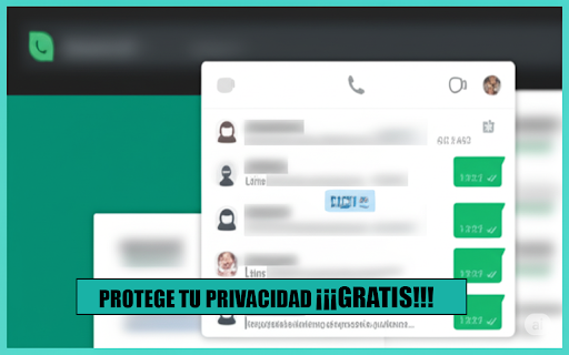 Oculta chats, fotos y mensajes en WhatsApp Web. Crea notas y recordatorios screenshot