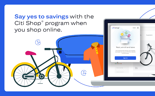 Citi Shop® program: Add. Shop. Save. screenshot