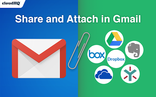 Share and attach files in Gmail™ by cloudHQ screenshot