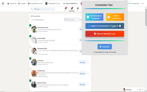 Linkedin Connection Select & Clean Pro screenshot