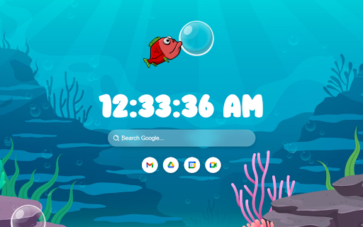 FishBubbles | Custom Theme for Chrome screenshot