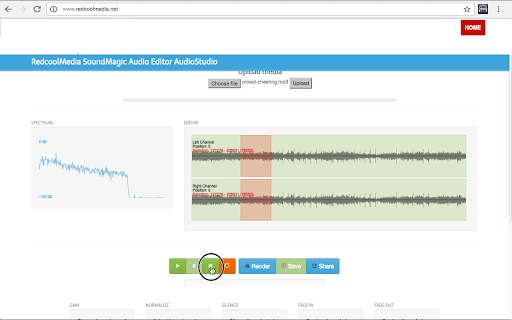 SoundMagic MP3 and WAV editor for audio files screenshot