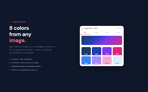 ColorThief — Image Color Palette Extractor screenshot