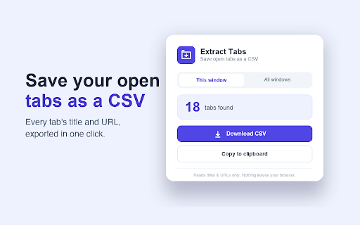 Extract Tabs screenshot