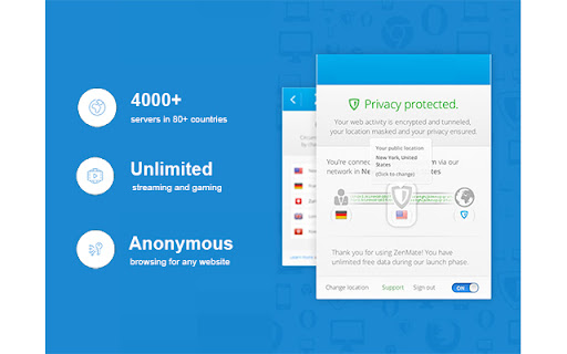 Freezen MateVPN Chrome screenshot