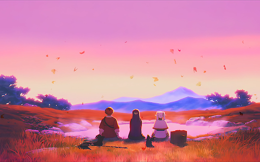 Frieren Skybound Butterflies Live Wallpaper screenshot
