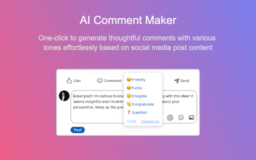 AI Social Media Post Generator - LinkedIn™ screenshot