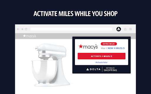 Delta Air Lines SkyMiles® Shopping℠ screenshot