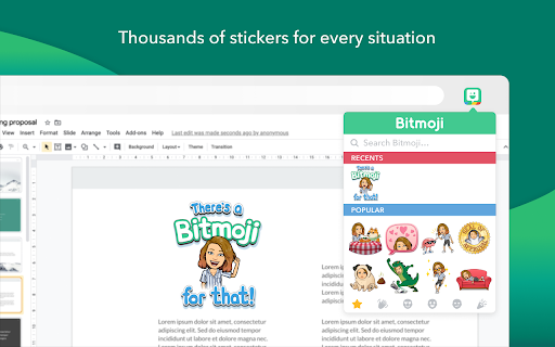 Bitmoji screenshot