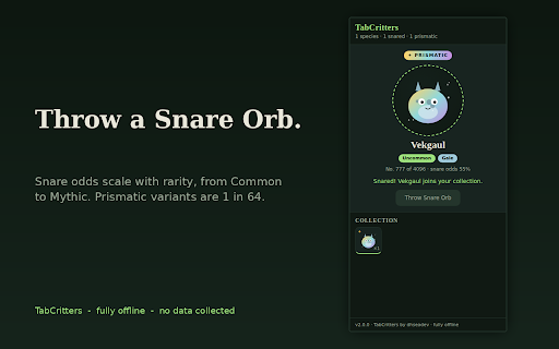 TabCritters screenshot
