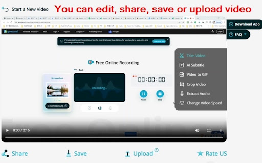 Apowersoft Free Screen Recorder screenshot