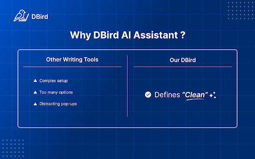 DBird AI Assistant - The Cleanest AI Writing Tool screenshot