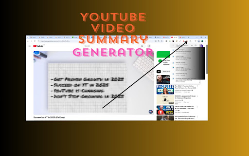 YouTube Video Summary Generator screenshot