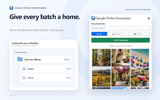 Google Photos Downloader screenshot