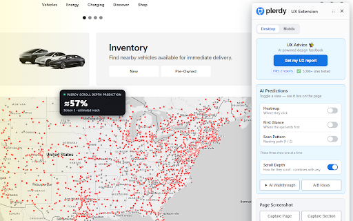Plerdy UX & Usability Testing screenshot