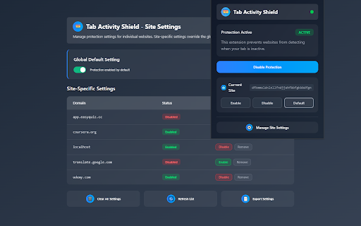 Tab Activity Shield - Keep Tab Active screenshot