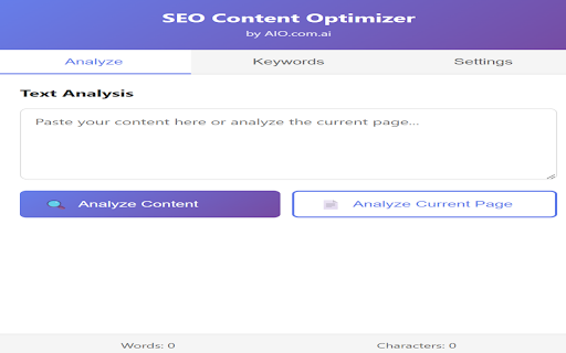 SEO Content Optimizer by AIO.com.ai screenshot