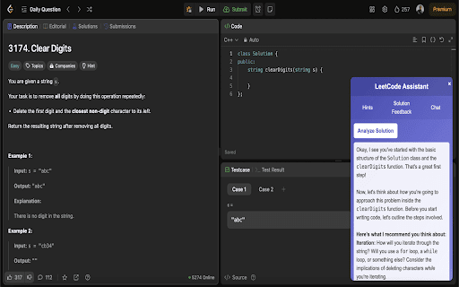LeetCode Assistant screenshot