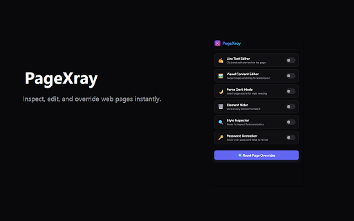 PageXray - Web Inspector & Dev Overrides screenshot