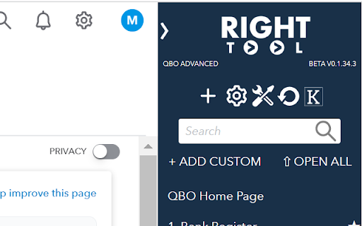 RightTool for QuickBooks Online screenshot