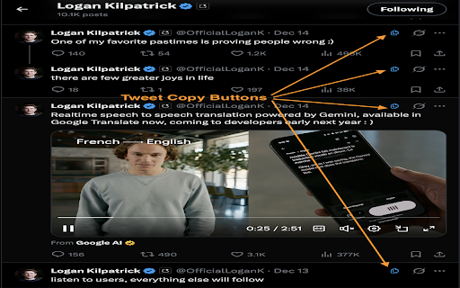 Tweet Copier - Export Twitter / X Tweets to PDF screenshot