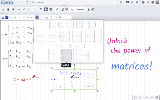 iDroo - Intuitive Online Whiteboard screenshot