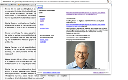 OpenLink Structured Data Sniffer screenshot